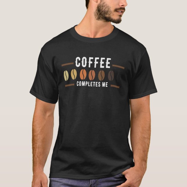 T-shirt Café Me Complète Café Retro Vintage (Devant)