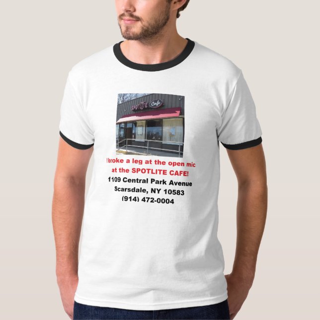 T-shirt Café MIC ouverte de Spotlite des hommes (Devant)