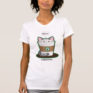 T-shirt Café mignon de chat