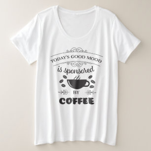 T-shirt café mignonne pour femmes