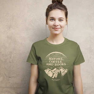 T-shirt Café nature et livres