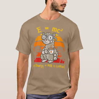 T-shirt Café Nerd Math Formule Enseignant Café Mug Llama
