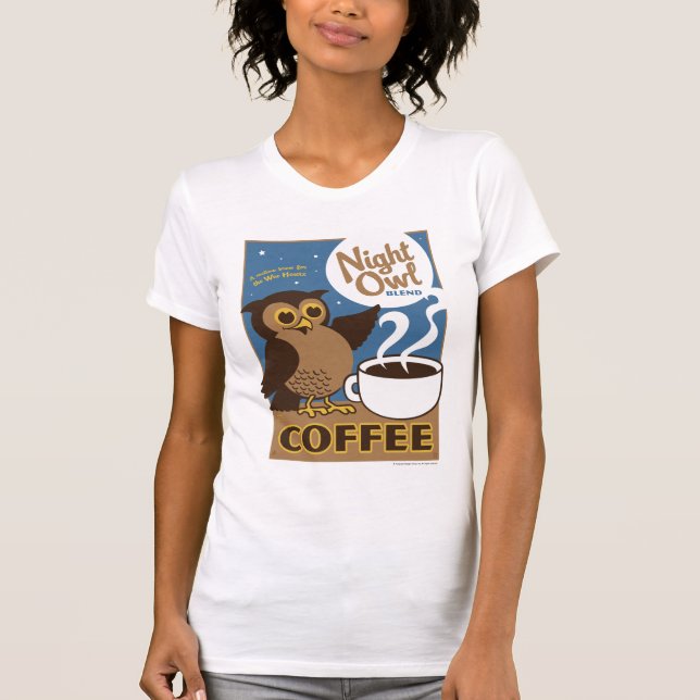 T-shirt Café Night Owl (Devant)
