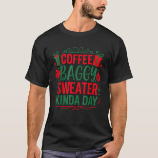 T-shirt Café Noël pour femmes homme Café Baggy Sweater Kin