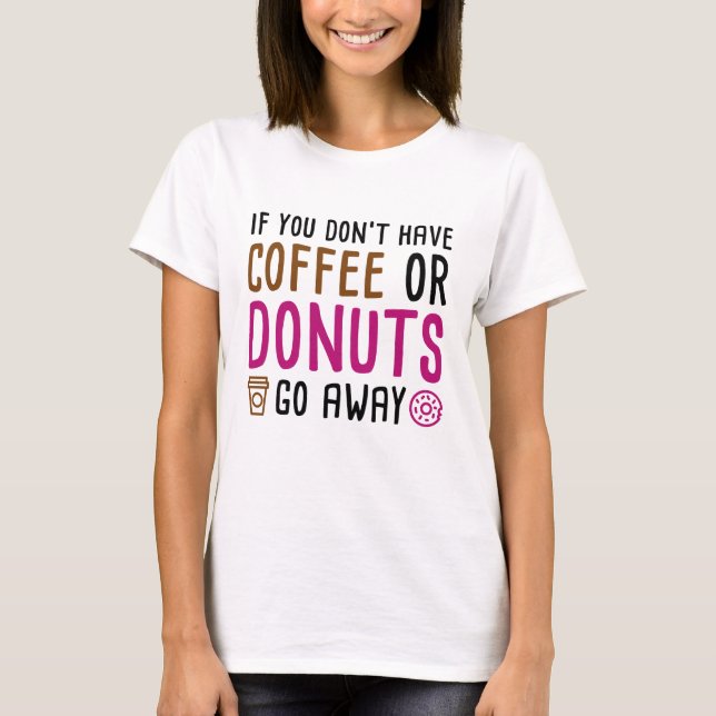 T-shirt Café Ou Donuts (Devant)