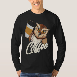 T-shirt Café Owl avec impression au verso