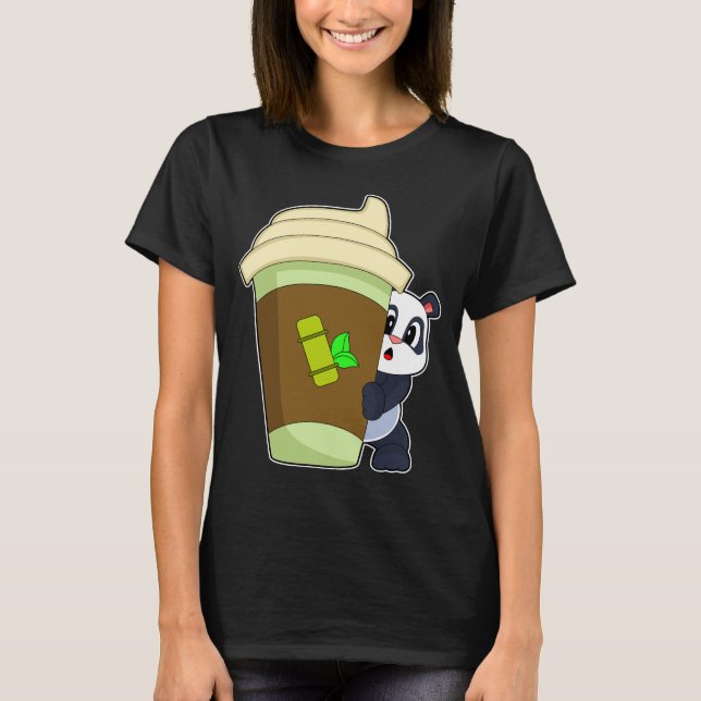 T-shirt Café Panda pour aller (Devant)