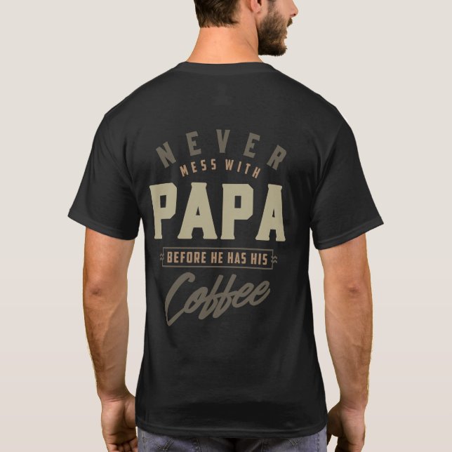 T-shirt café papa (Dos)