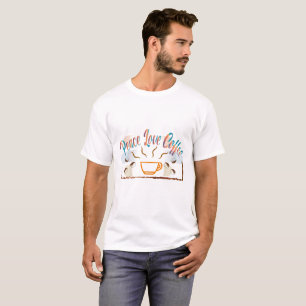 T-shirt Café Peace Love