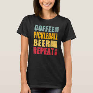 T-shirt Café Pickleball Bière Répétition Premium