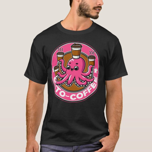 T-shirt Café pieuvre (Devant)