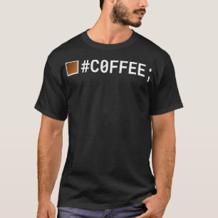 T-shirt Café pour les programmeurs CSS d'application et in