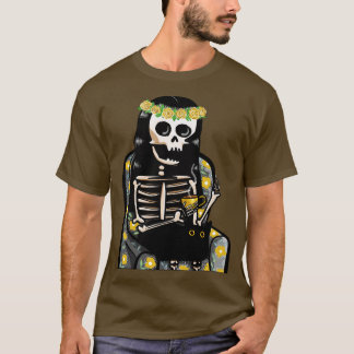 T-shirt Café Printemps Matin Avec Chat