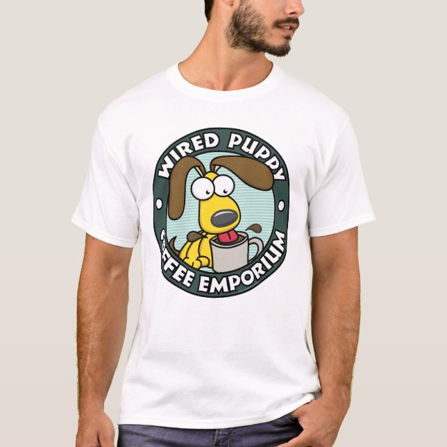 T-shirt Café Puppy Câlin (Devant)