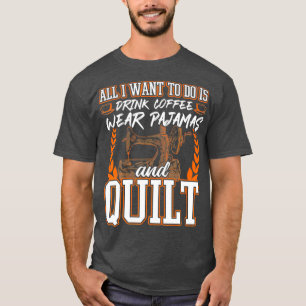 T-shirt Café pyjama et courtepointe