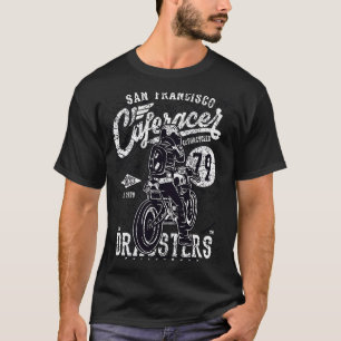 T-shirt Cafe Racer Motorcycle Dragsters 79 Classic Vintage