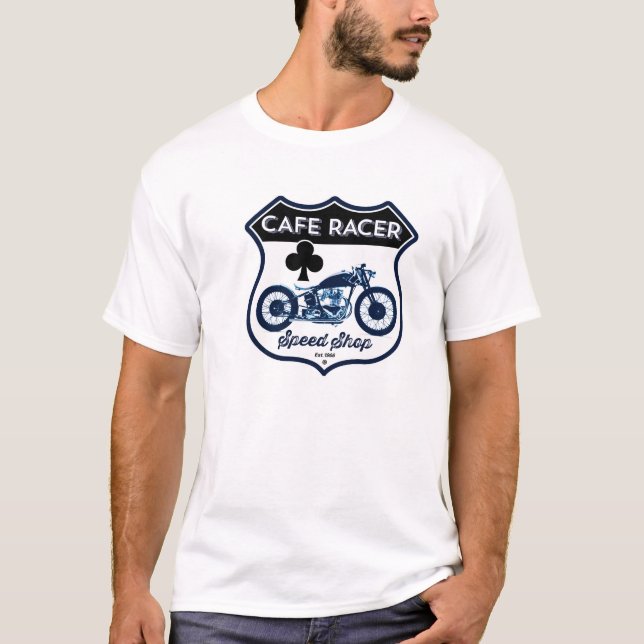 T-shirt Cafe Racer Speed Shop (Devant)