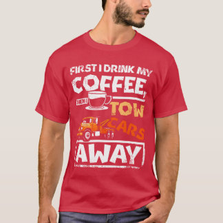 T-shirt Café remorque les voitures des amis conducteurs de