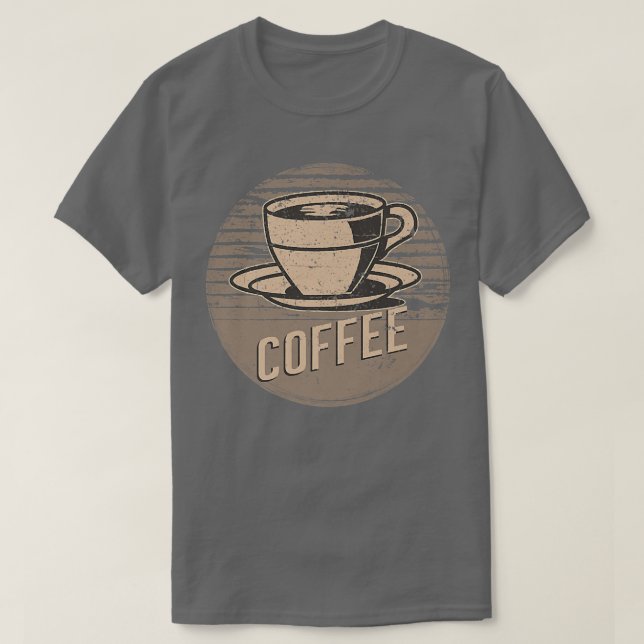 T-shirt Café Rétro Vintage (Design devant)