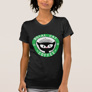 T-shirt CAFÉ ROYAL CAT Logo Chat Noir Café