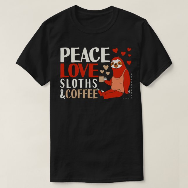 T-shirt Café Sloths (Design devant)