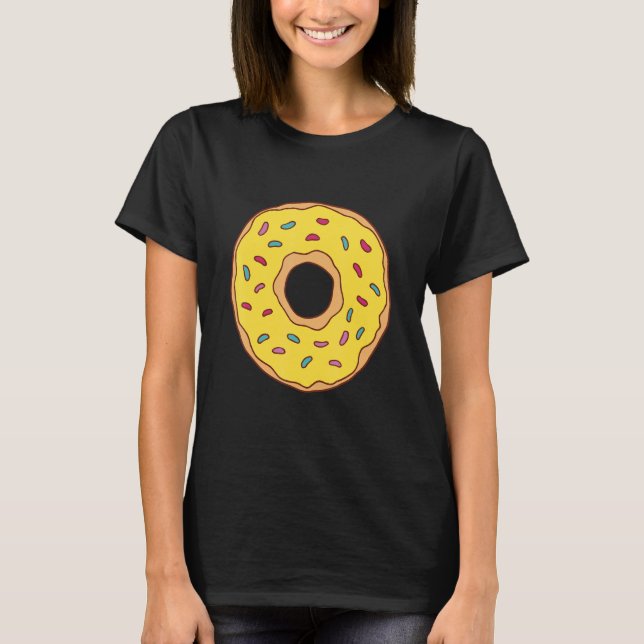 T-shirt Café sucré Donut (Devant)
