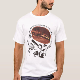 T-shirt Café sur le cerveau
