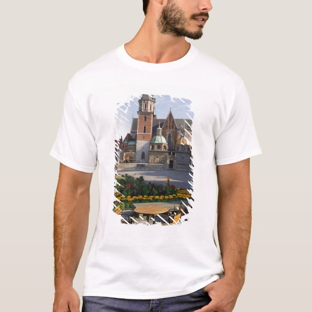 T-shirt Café surplombant la cathédrale de Wawel, Wawel Hil (Devant)