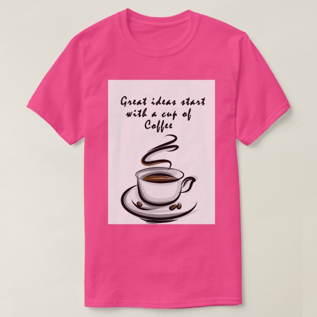 T-shirt café t 3 (Design devant)