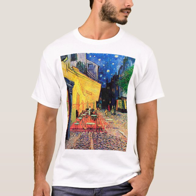 T-shirt Cafe Terrace at Night, Vincent van Gogh, 1888 (Devant)