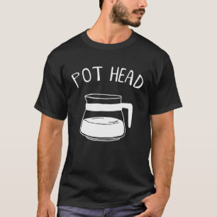 T-shirt Café Tête de caféine Addict Pothead Café