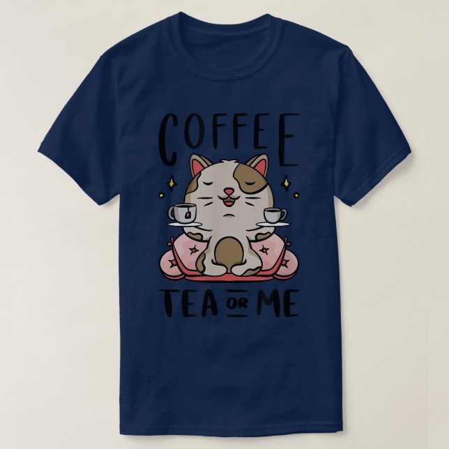 T-shirt Café thé ou moi matin (Design devant)