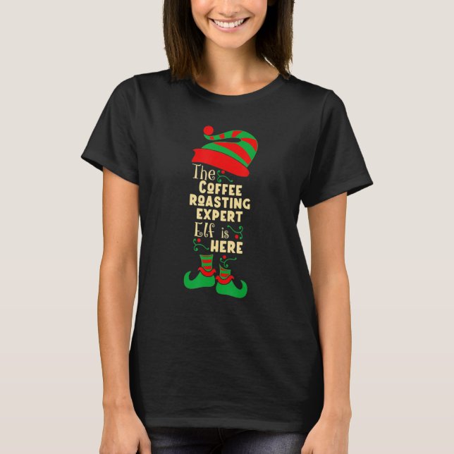 T-shirt Café torréfaction Expert Elf Noël Correspondance F (Devant)