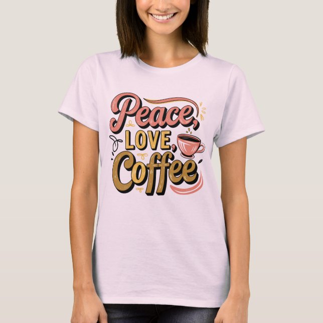 T-shirt Café vintage (Devant)