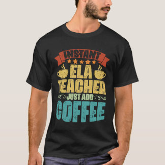 T-shirt Café Vintage English Language Arts pour les enseig