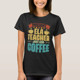 T-shirt Café Vintage English Language Arts pour les enseig