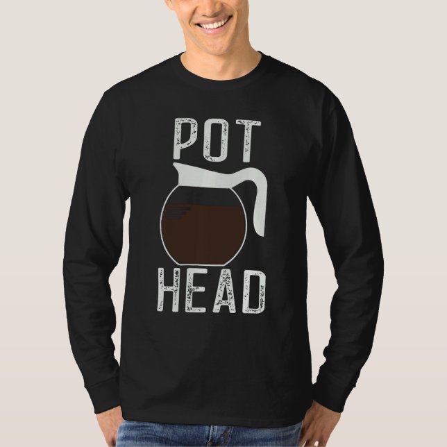 T-shirt Café vintage Pot Head (Devant)