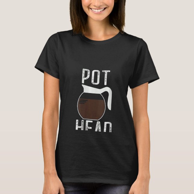 T-shirt Café Vintage Pot Head pour femmes (Devant)