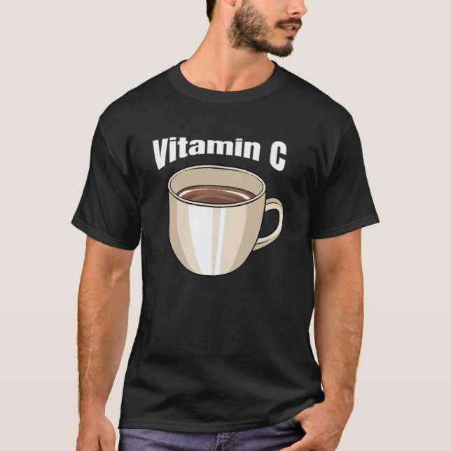T-shirt Café Vitamine C Café Boissons Café Café Café Café  (Devant)