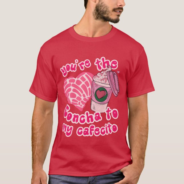 T-shirt Cafecito Y Chisme Café de la Saint-Valentin espagn (Devant)