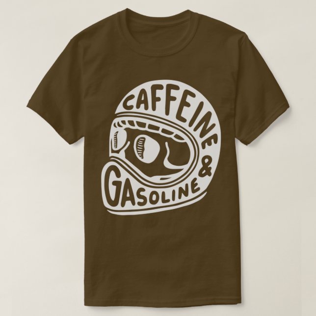 T-shirt Caféine et essence (Design devant)