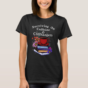 T-shirt Caféine et suspense colorés