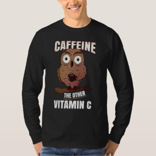 T-shirt Caféine L'autre buveur de café de chou de vitamine