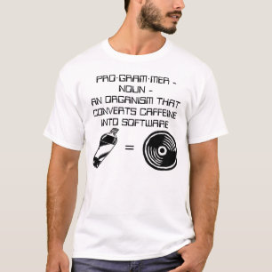 T-shirt Caféine = logiciel