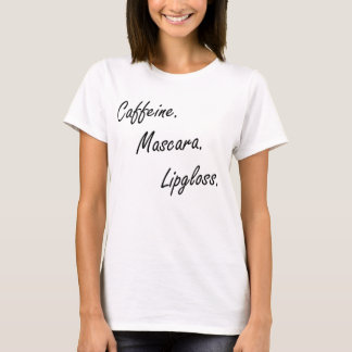 T-shirt Caféine, Mascara et chemises à lipgloss pour femme