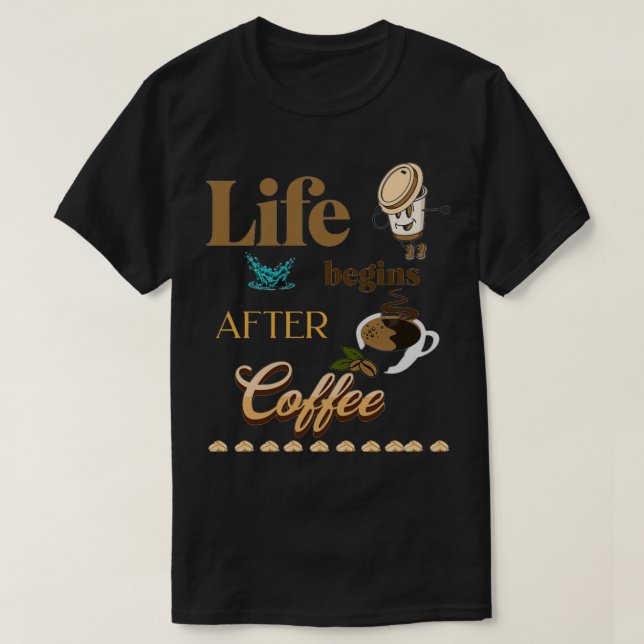T-shirt cafés (Design devant)