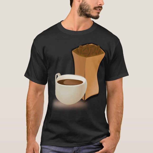 T-shirt cafés black labs (Devant)