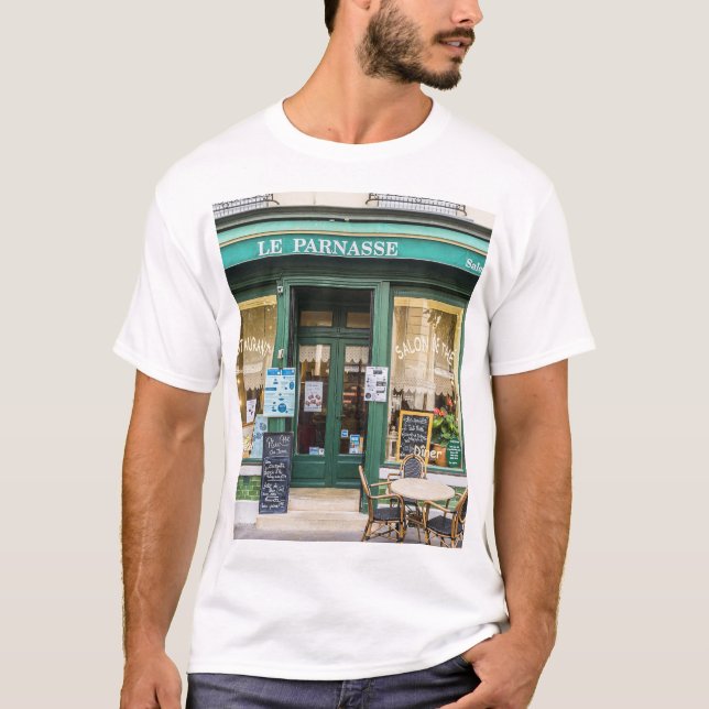 T-shirt Cafés français : Versailles scène cosy. (Devant)