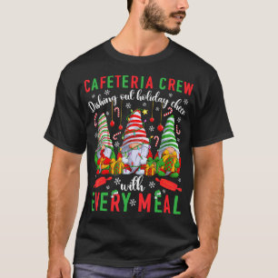 T-shirt Cafétéria Crew Déjeuner Lady Squad Jeu de Noël