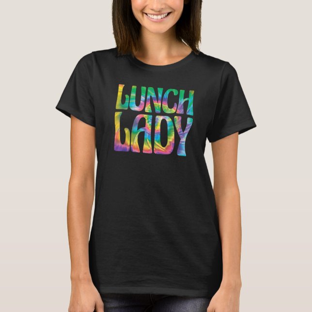T-shirt Cafétéria de l'école Crew Tie Dye Lunch Lady (Devant)